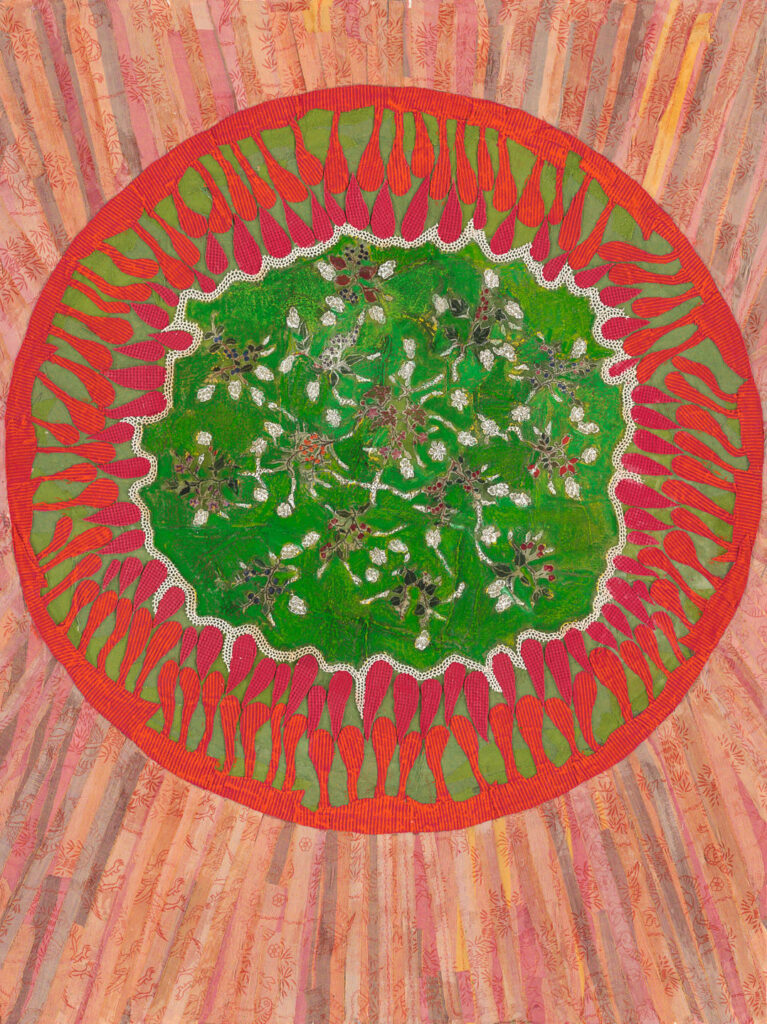 Tactile Metamorphosis - Textile - painting on canvas, 200 x 150 cm, 2021